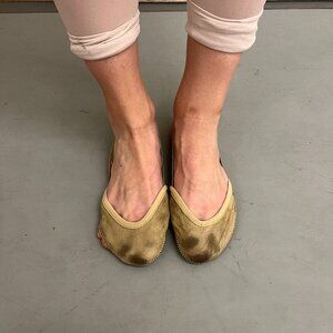 3 Pairs Dance half soles/turners, rhythmic gymnastics toe shoes very used